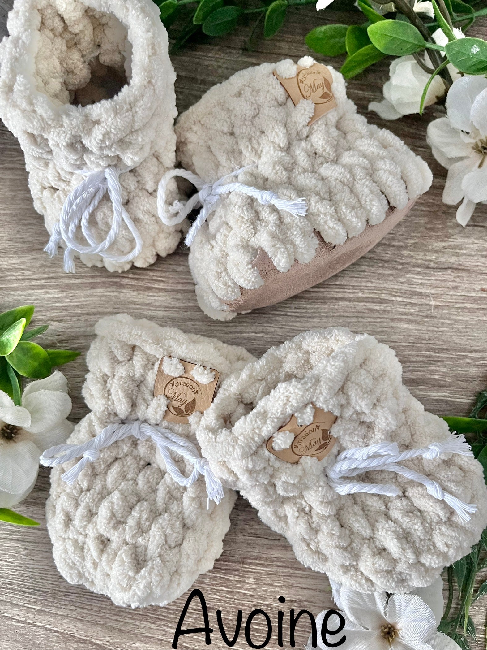 Duo pantoufles et mitaines pour BÉBÉ en polyester