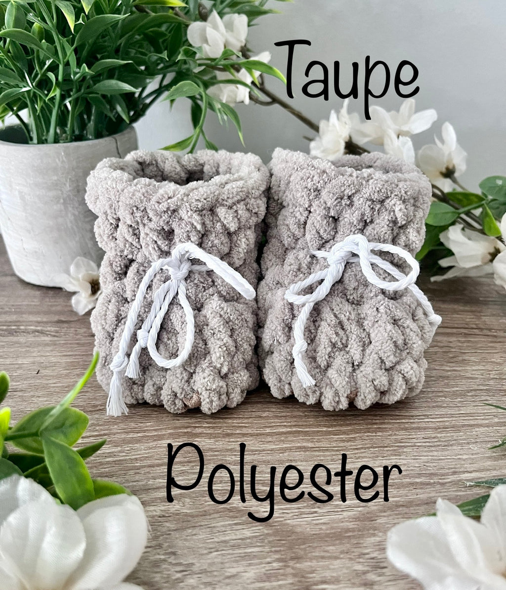 Pantoufles 2T à 6T en polyester AVEC FOURRURE