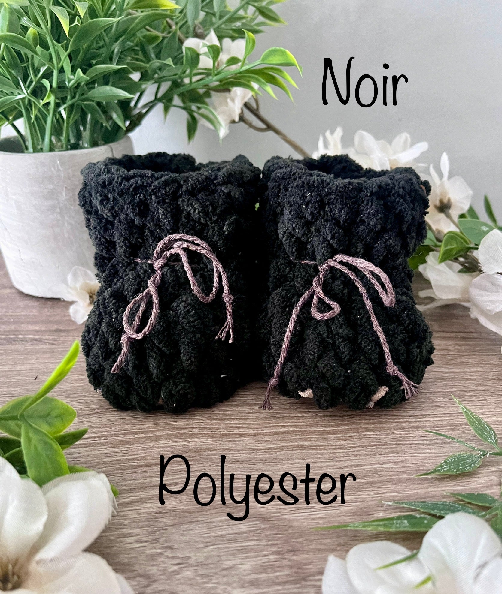 Bonnet au crochet polyester
