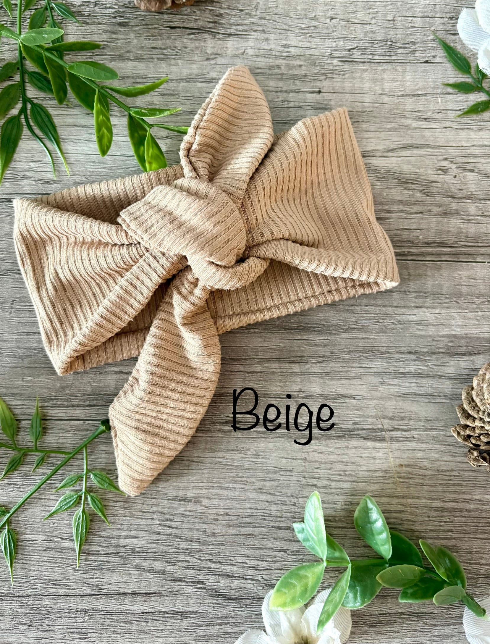 Bandeau à nœud évolutif - Motif & côtelé