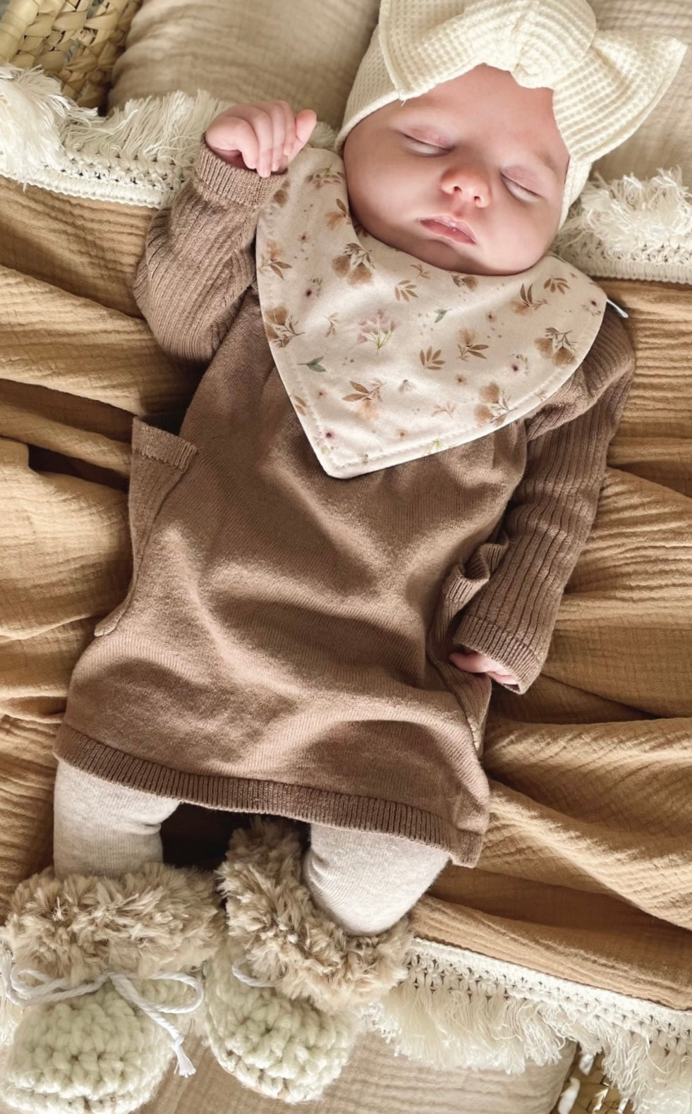Pantoufles pour BÉBÉ en laine standard AVEC FOURRURE