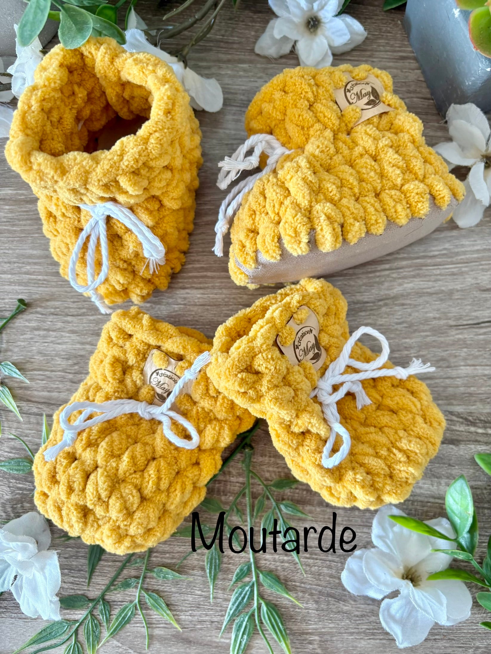 Duo pantoufles et mitaines pour BÉBÉ en polyester