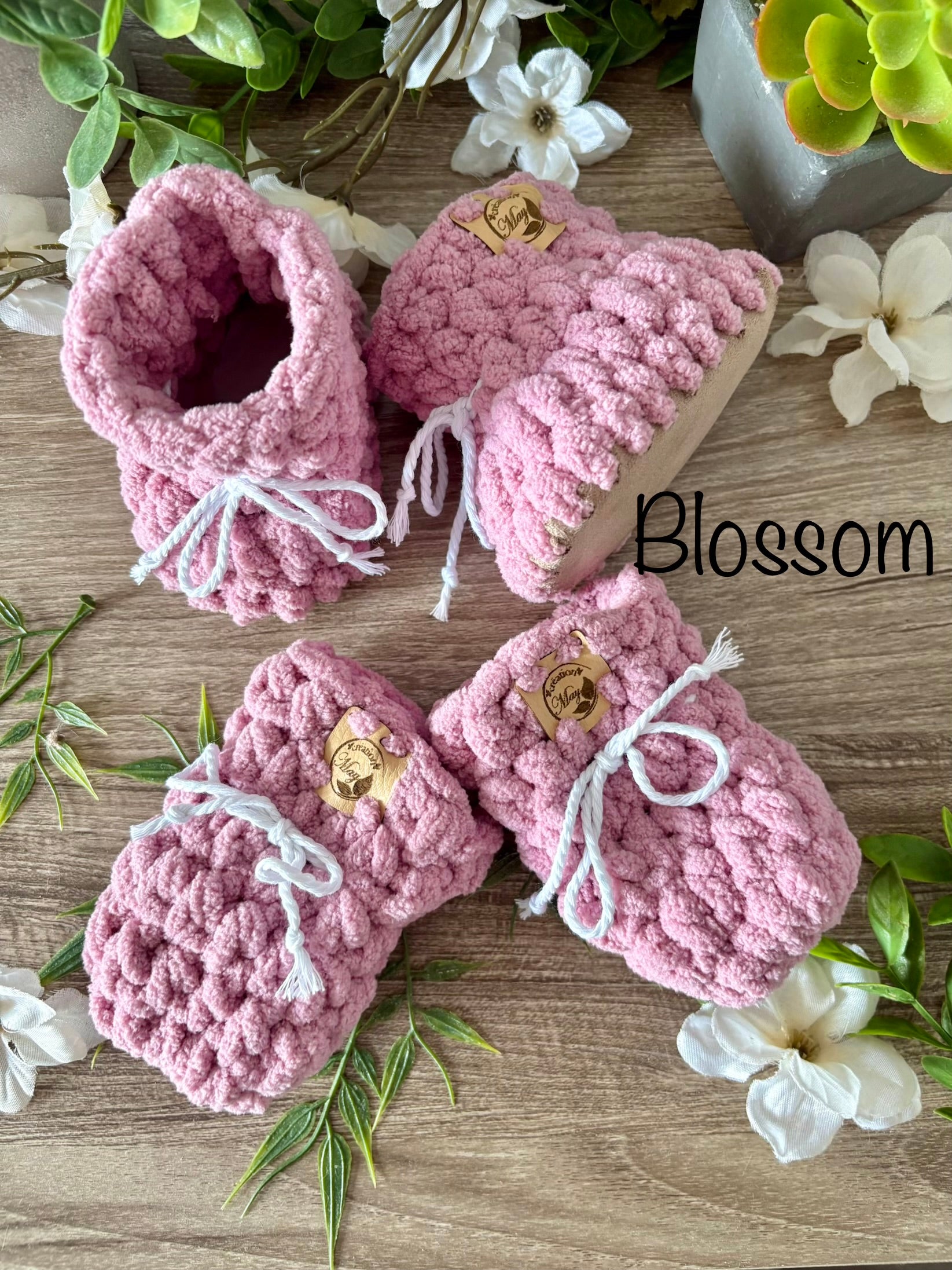 Duo pantoufles et mitaines pour BÉBÉ en polyester