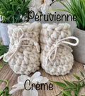 Pantoufles 2T à 6T en laine péruvienne