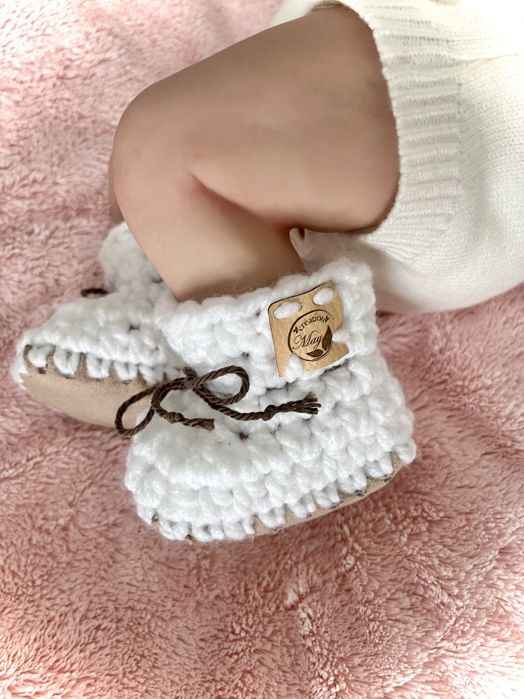Pantoufles pour BÉBÉ en laine standard