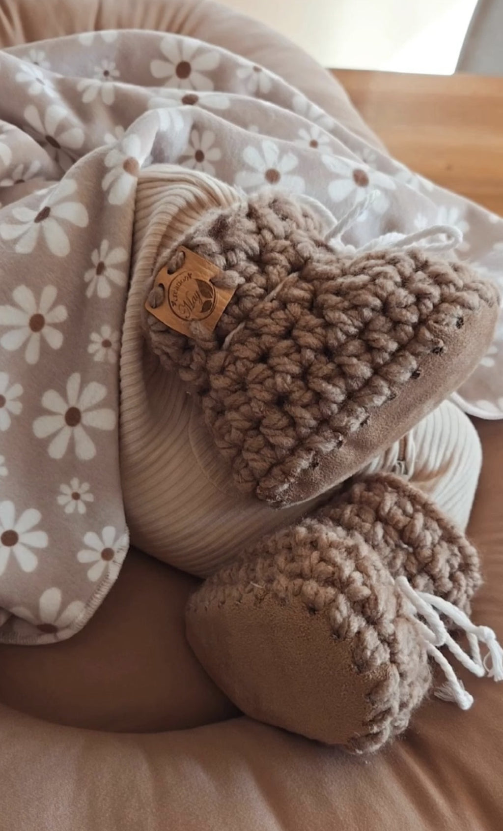 Pantoufles pour BÉBÉ en laine standard