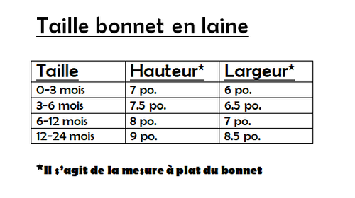 Bonnet au crochet polyester